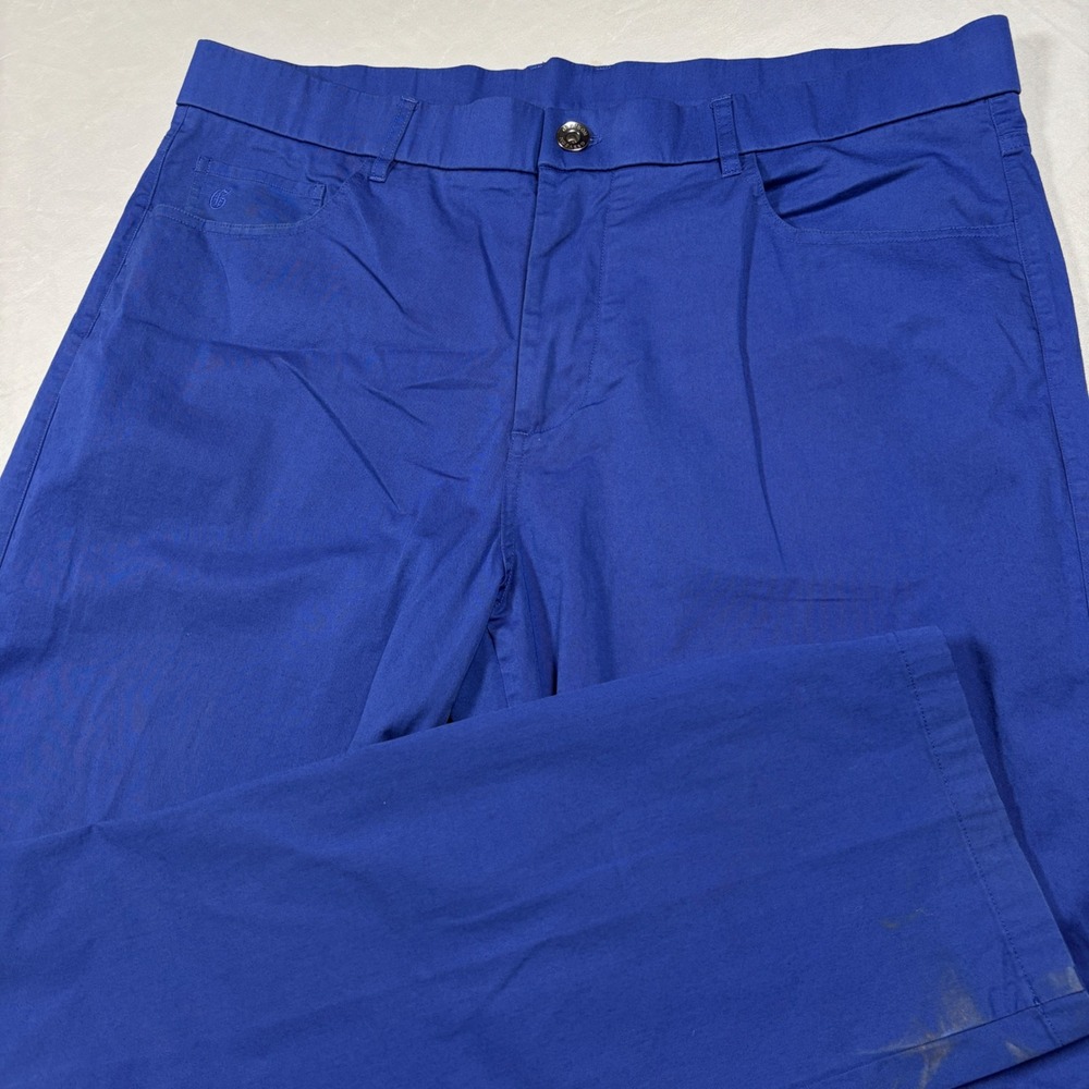 Greyson Montauk Trousers Mens 38/32 Royal Blue 5-Pocket Golf Pants